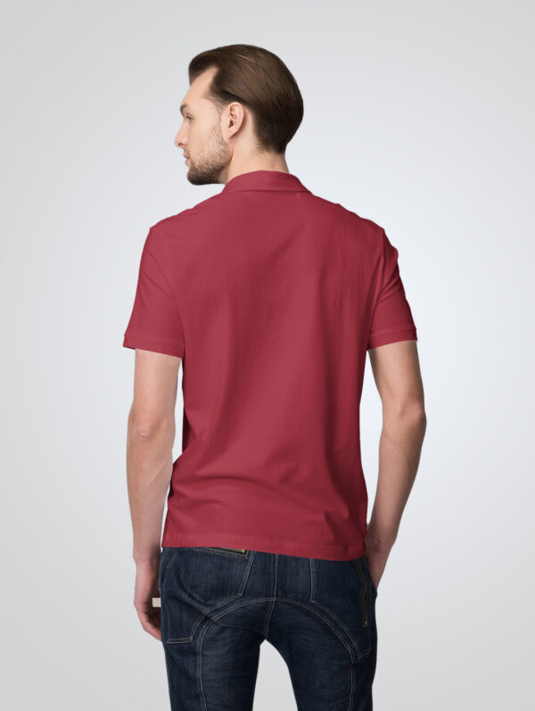 Maroon Angry Boom Polo T-Shirt For Men