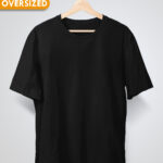 Black Oversized Plain T-Shirt For Men