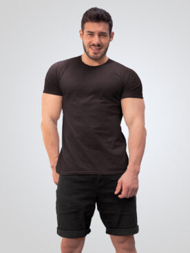 Plain Brown T-Shirt For Men's