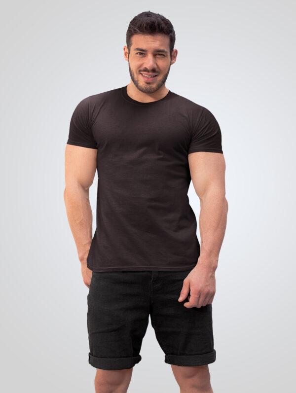 Plain Brown T-Shirt For Men's