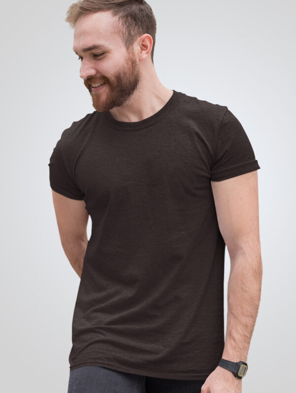 Plain Brown T-Shirt For Men's