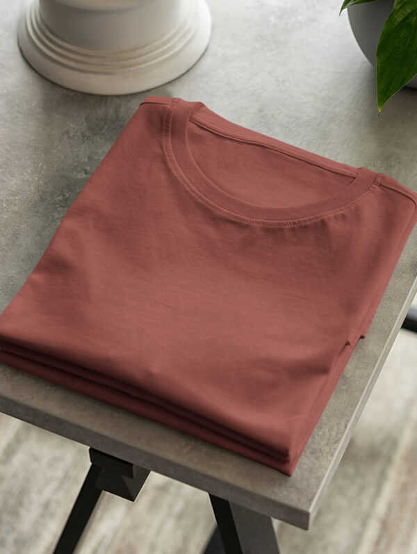 Coral Oversized Plain T-Shirt For Men