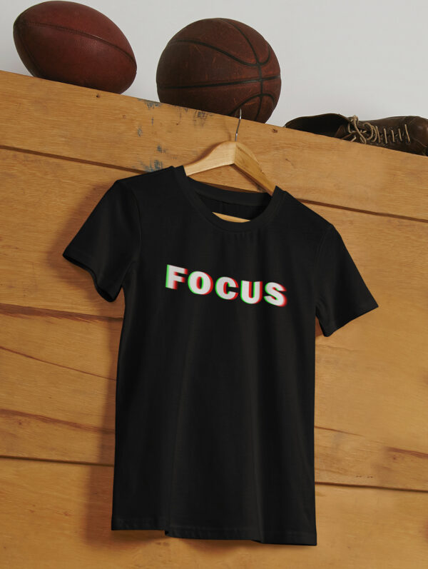 Focus Men's Black T-Shirt