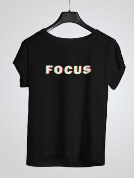 Focus Men's Black T-Shirt