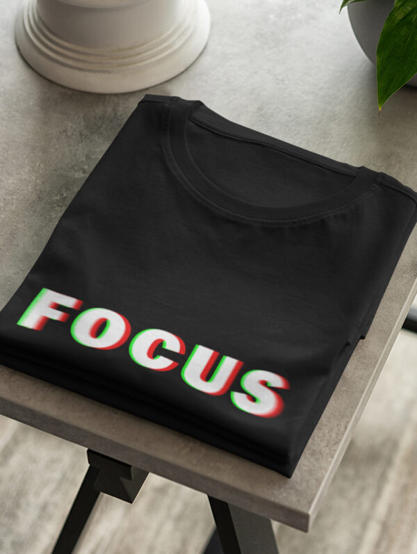 Focus Men's Black T-Shirt