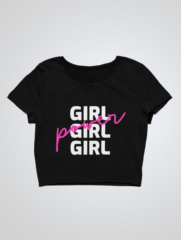 Girls Power Crop Top T-Shirt