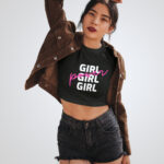 Girls Power Crop Top T-Shirt