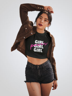 Girls Power Crop Top T-Shirt