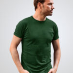 Plain Bottle Green T-Shirt For Men's