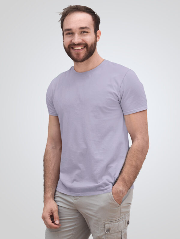 Plain Lavender T-Shirt For Men's