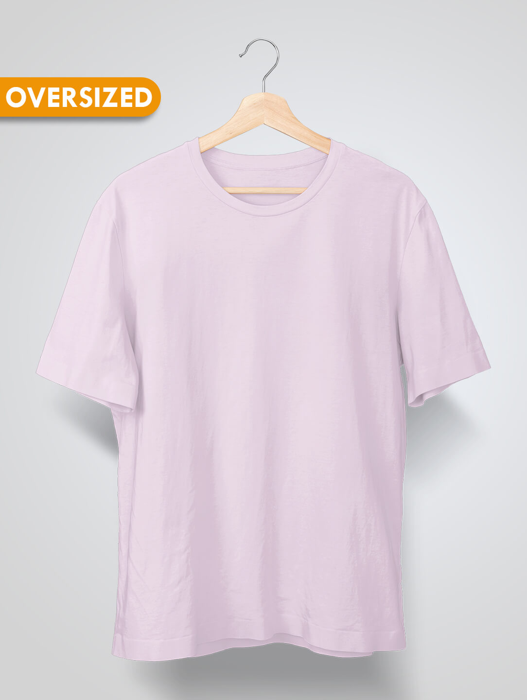 Oversized Fit Cotton T-shirt - Light pink - Men