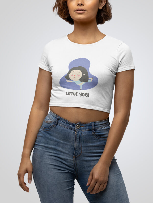 Little Yogi Crop Top T-Shirt