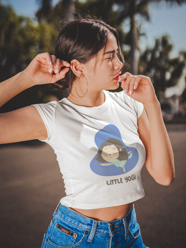 Little Yogi Crop Top T-Shirt