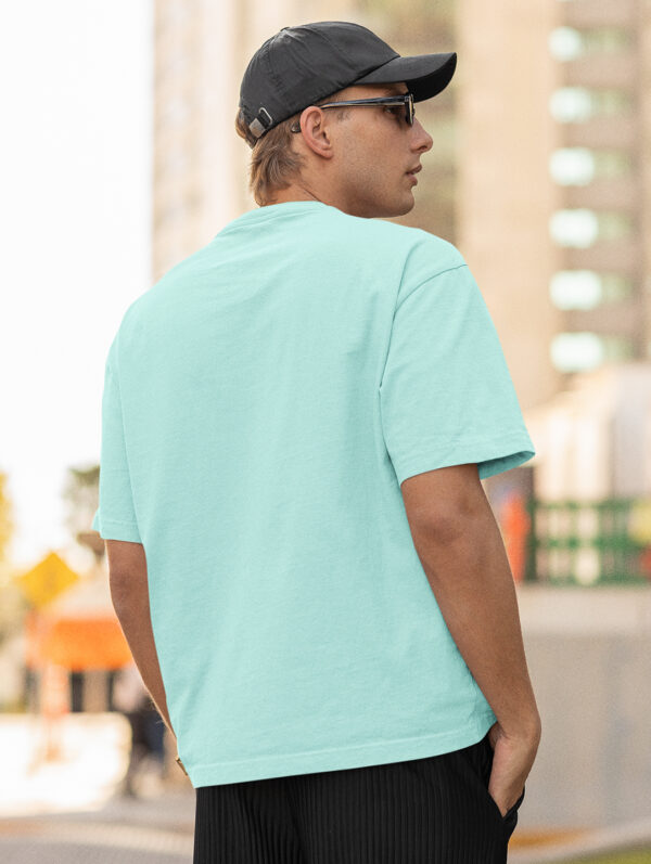 Mint Oversized Plain T-Shirt For Men