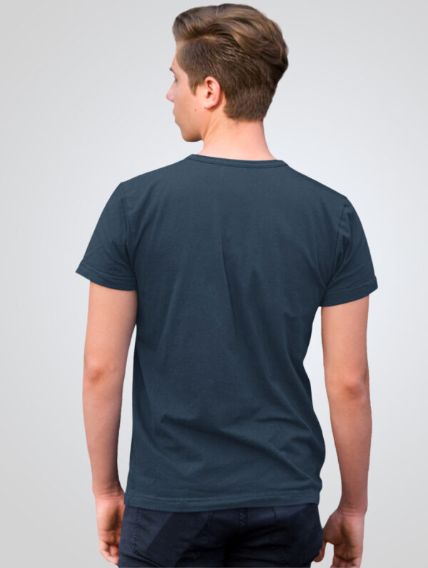 Plain Navy Blue T-Shirt For Men's