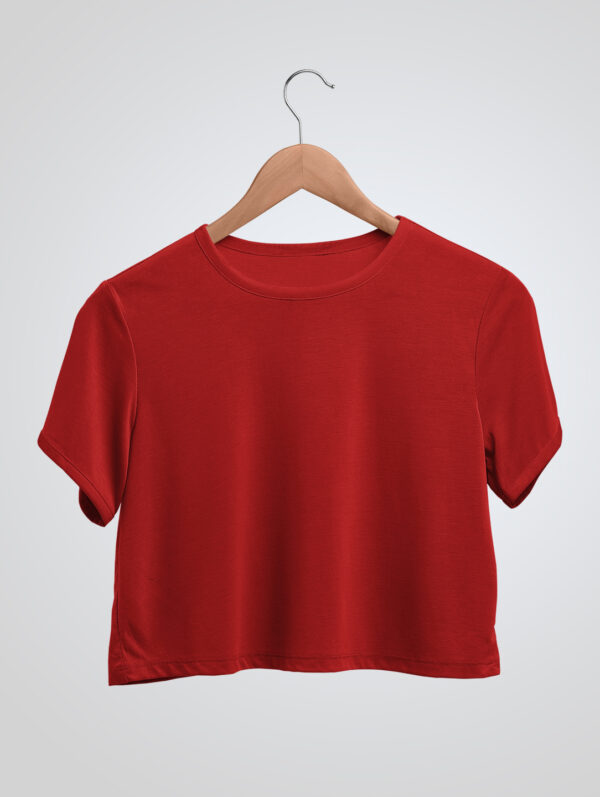 Plane Red Crop Top T-Shirt