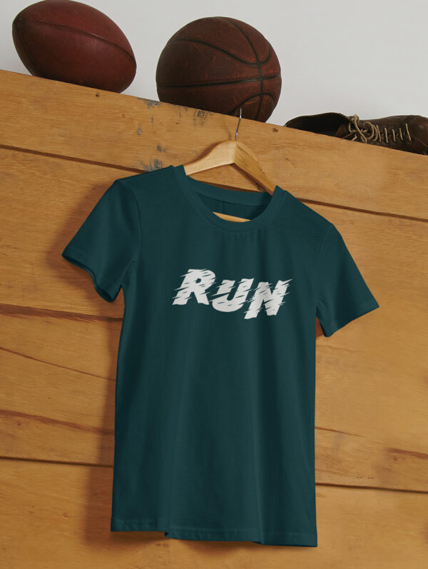 Run Men's Petrol Blue T-Shirt