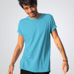 Plain Sky Blue T-Shirt For Men's