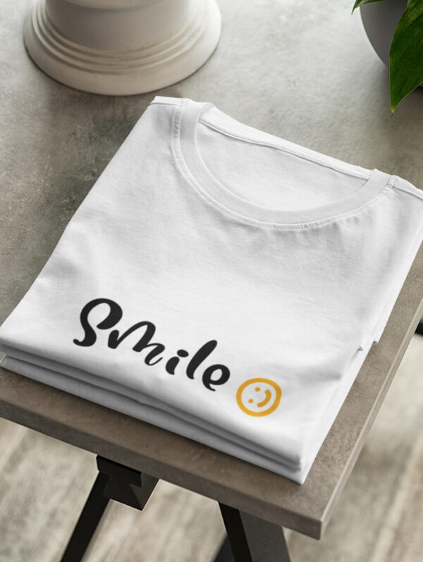 Smile Men's White T-Shirt