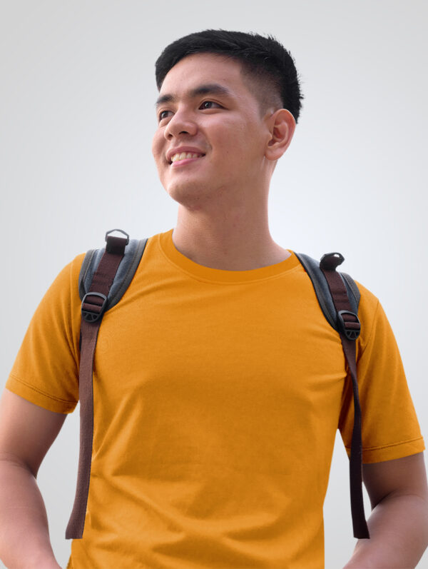 Plain Yellow T-Shirt For Men's