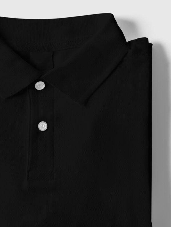 Black Polo T-Shirt For Men