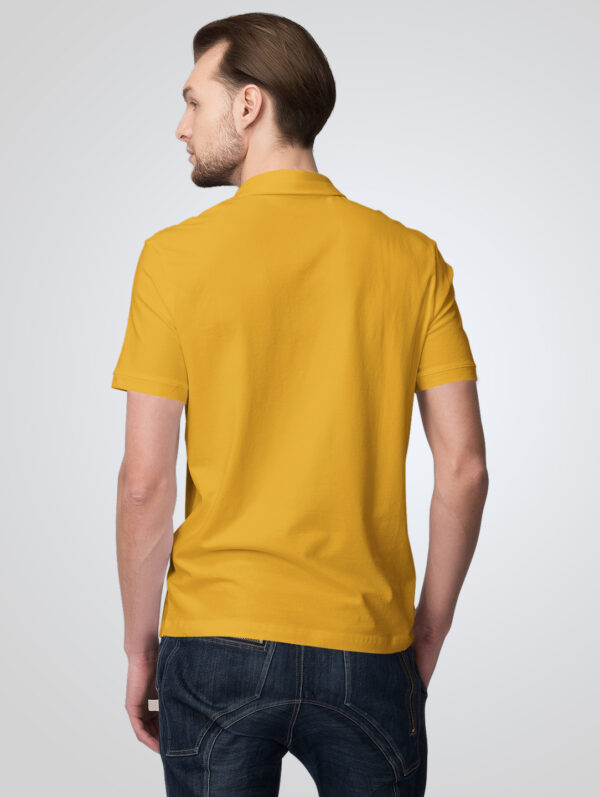 Mustard Yellow Polo T-Shirt For Men