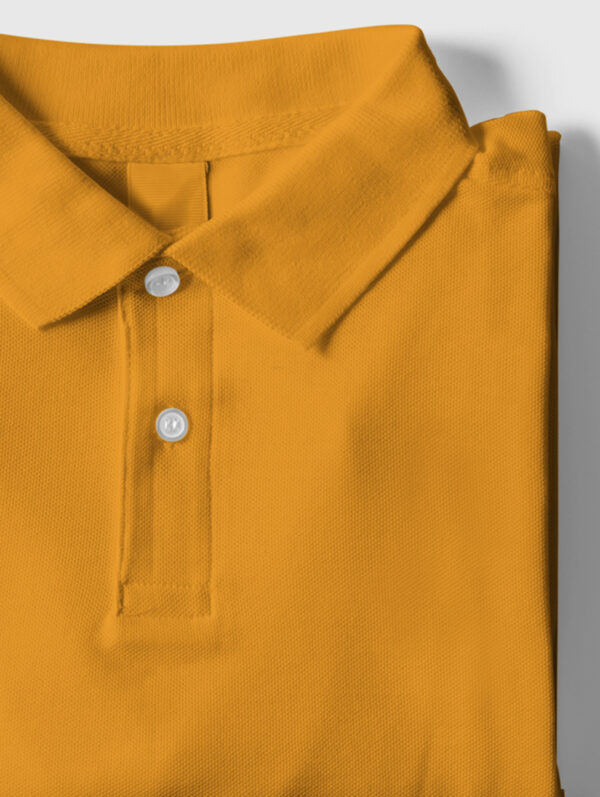 Mustard Yellow Polo T-Shirt For Men