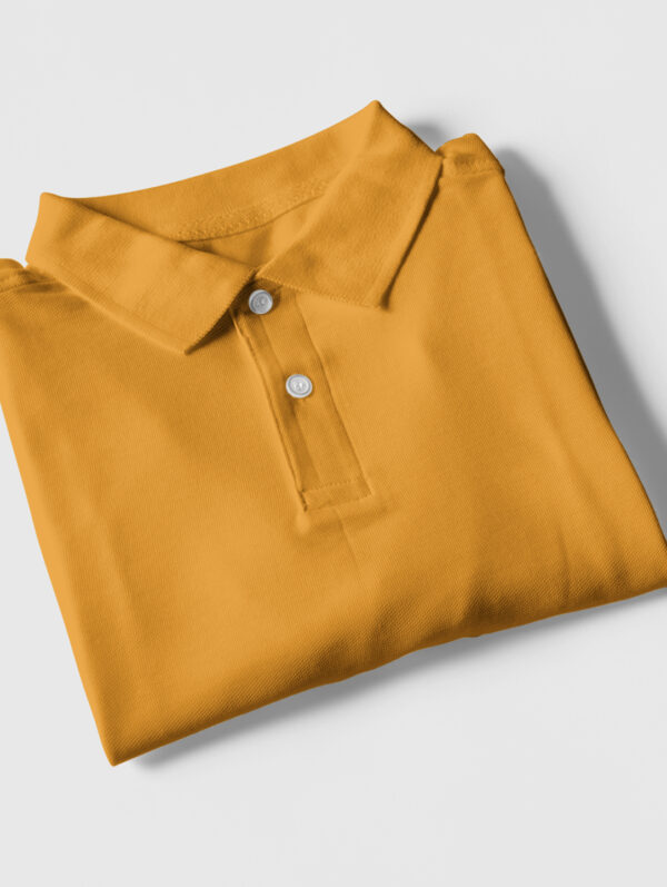 Mustard Yellow Polo T-Shirt For Men