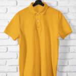 Mustard Yellow Polo T-Shirt For Men