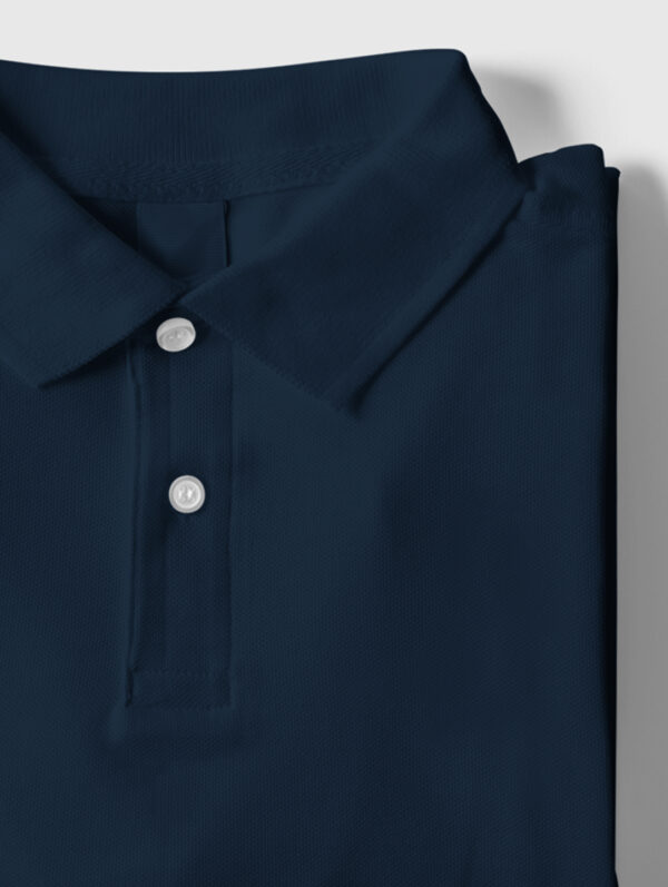 Navy Blue Polo T-Shirt For Men