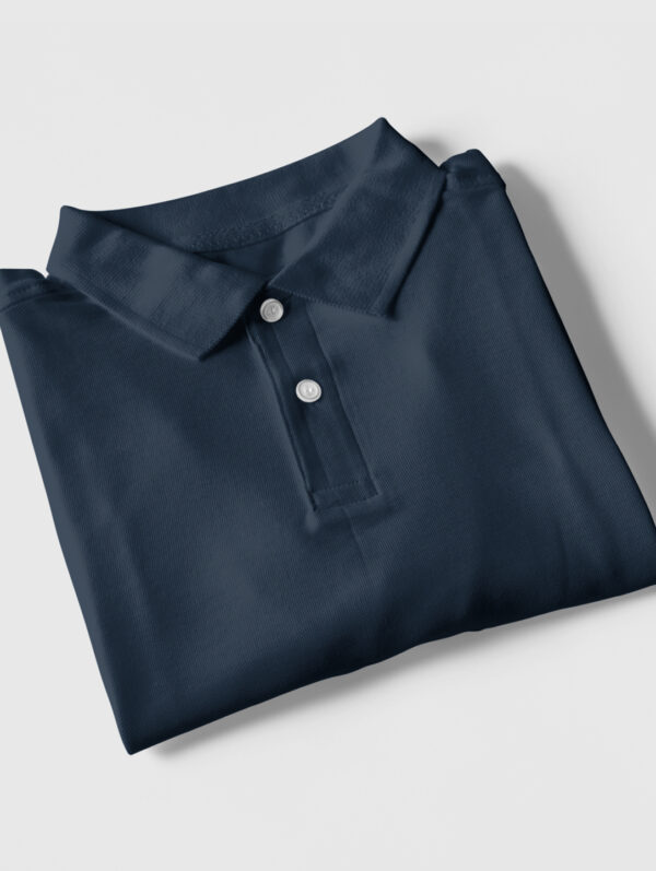 Navy Blue Polo T-Shirt For Men