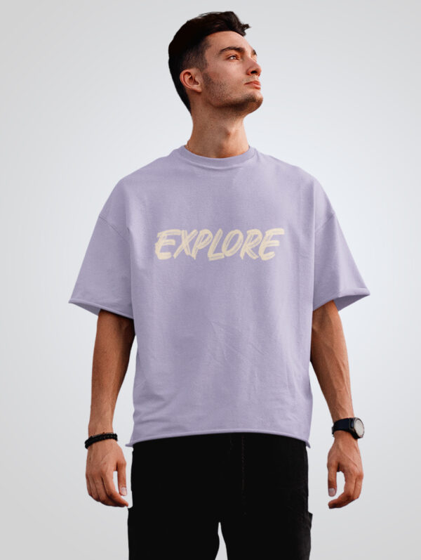 Explore Oversized Lavender T-Shirt For Men