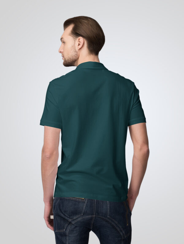 Petrol Blue Polo T-Shirt For Men