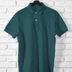 Petrol Blue Polo T-Shirt For Men