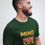 Graphic Printed Men's Green T-Shirt