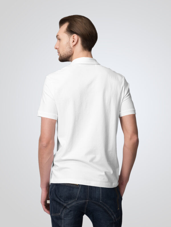 White Polo T-Shirt For Men