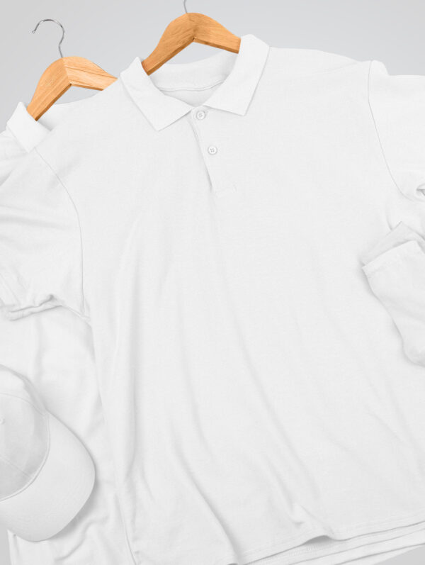 White Polo T-Shirt For Men