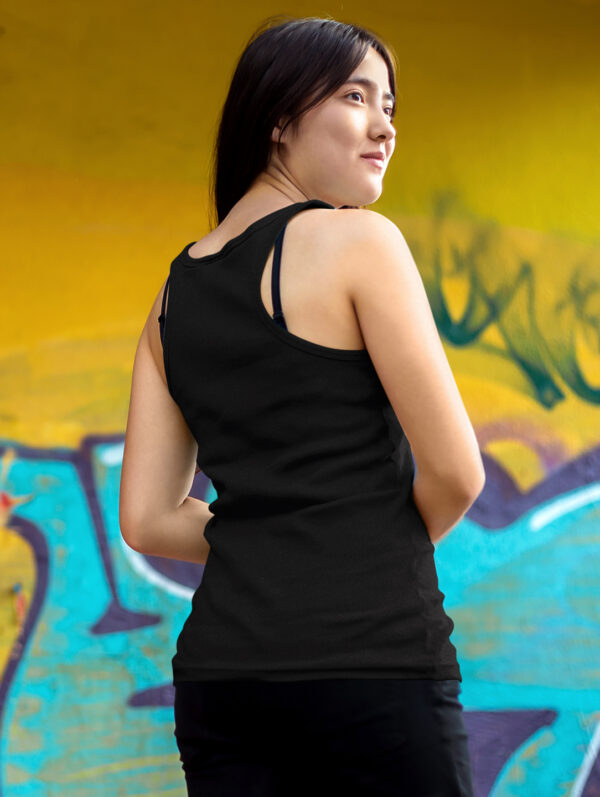 Plain Black Tank Top For Women