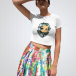 Graphic Design Crop Top T-Shirt