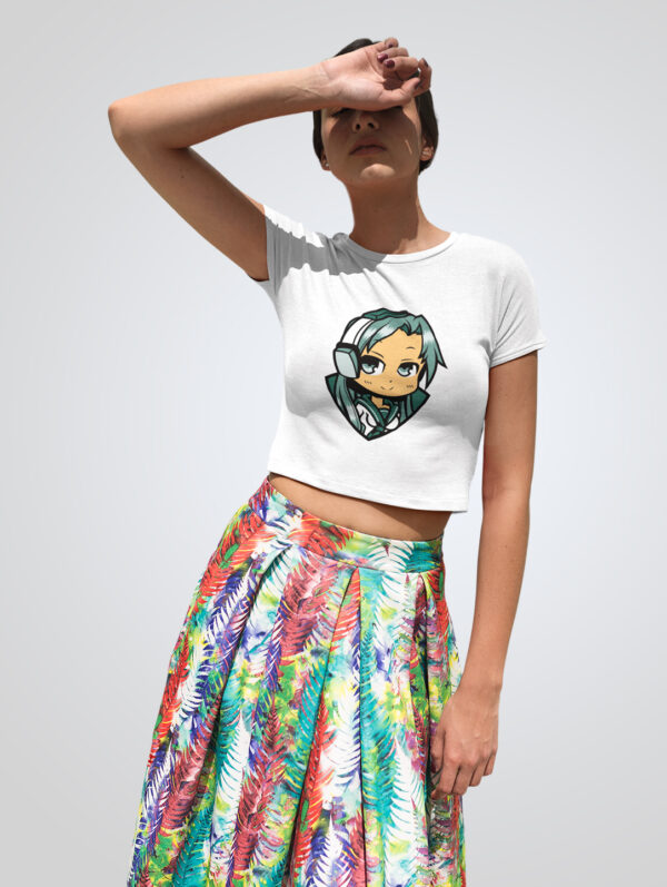 Graphic Design Crop Top T-Shirt