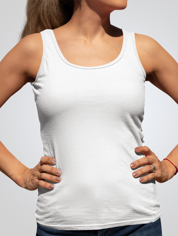 Plain White Tank Top For Women