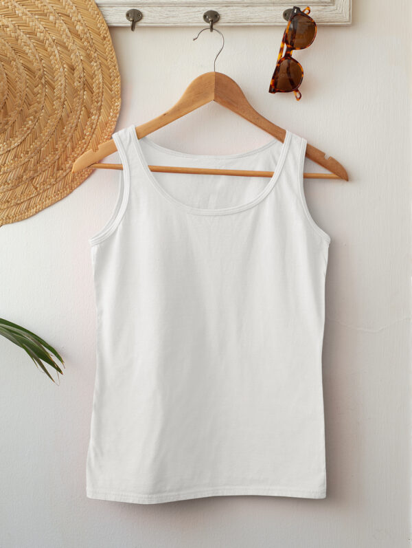 Plain White Tank Top For Women