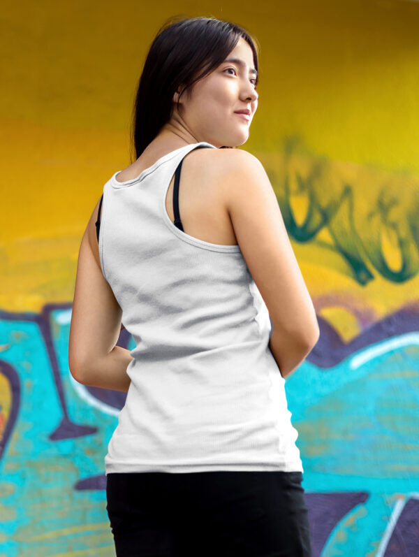 Plain White Tank Top For Women