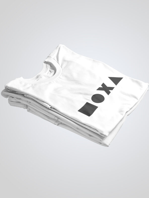 ■⬤✖▲ Design Men's White T-Shirt