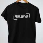 Believe Men's Black T-Shirt