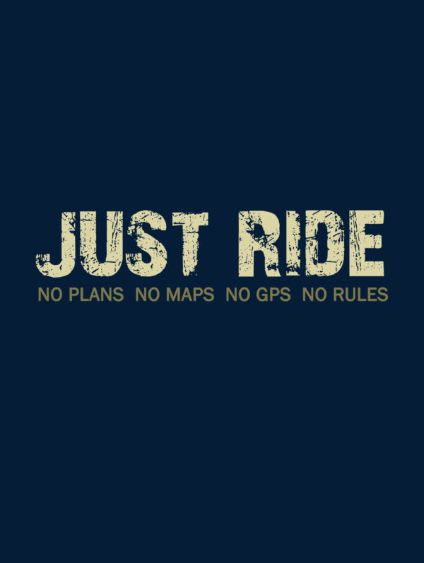 Ghost Rider Design Men's Navy Blue T-Shirt