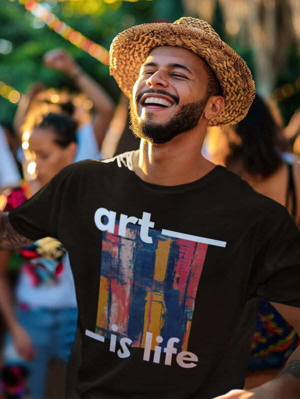 Art is Life Men's Black T-Shirt