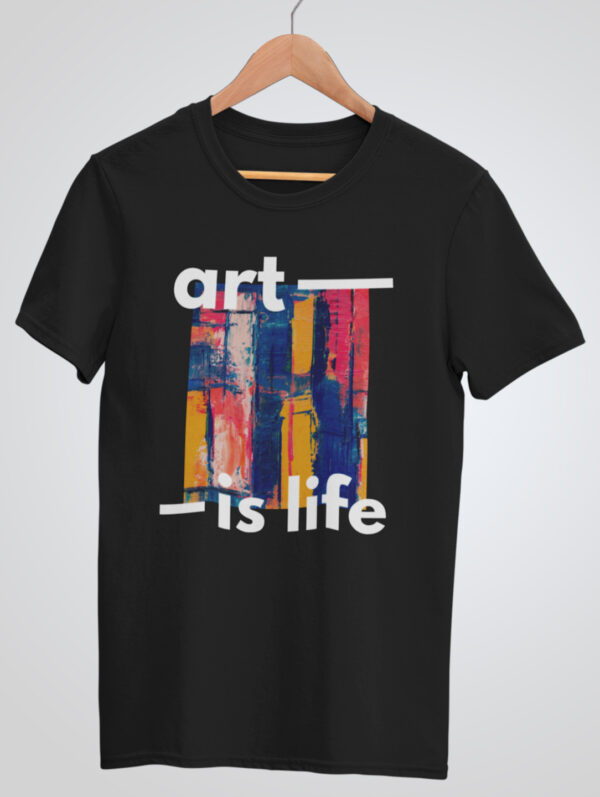 Art is Life Men's Black T-Shirt