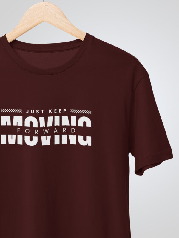 Moving Forward Men's Maroon T-Shirt