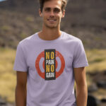 No Pain No Gain Men's Lavender T-Shirt